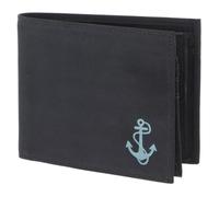 oxmox New Cryptan RFID Protect Querscheinbörse Freedom Anchor Print Cyan Black
