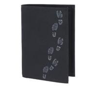 oxmox New Cryptan RFID Protect Kombibörse Footsteps Print Grey Black