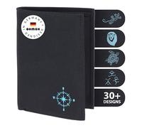 oxmox New Cryptan Geldbörse RFID Schutz 10 cm schwarz