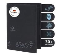 oxmox New Cryptan RFID Protect Kombibörse Jumping Jack 2.0 Print Grey Black