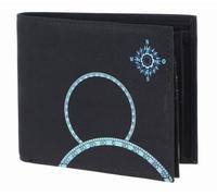 Oxmox Geldbörse New Cryptan Querscheinbörse Windrose Print Cyan Black schwarz