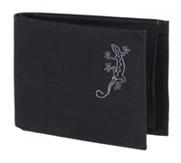 Oxmox Geldbörse New Cryptan RFID Protect Pocketbörse Lizard Print Grey Black schwarz