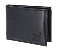 Oxmox Leder Geldbörse Leather RFID Protect Pocketbörse Jumping Jack 2.0 Embossed Black schwarz
