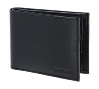 Oxmox Leder Geldbörse Leather RFID Protect Pocketbörse Pure 2.0 Embossed Black schwarz