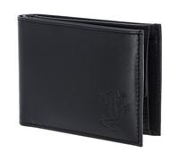 Oxmox Leder Geldbörse Leather RFID Protect Pocketbörse Frog 2.0 Embossed Black schwarz