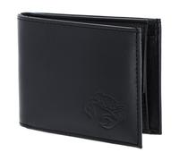 Oxmox Leder Geldbörse Leather RFID Protect Pocketbörse Crab 2.0 Embossed Black schwarz