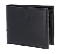oxmox Leather Geldbörse RFID Schutz Leder 12 cm blau