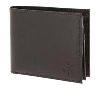 oxmox Leather Geldbörse RFID Schutz Leder 12 cm braun