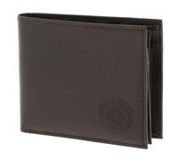 Oxmox Leder-Geldbörse Circle Bloom Embossed – RFID-Schutz – Braun