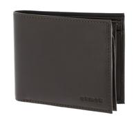 oxmox Leather Geldbörse RFID Schutz Leder 12 cm grau