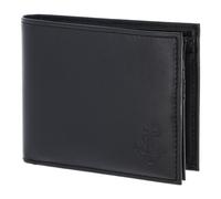 oxmox Leather Geldbörse RFID Schutz Leder 12 cm schwarz