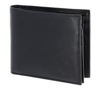 oxmox Leather Geldbörse RFID Schutz Leder 12 cm schwarz