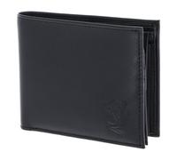 oxmox Leather Geldbörse RFID Schutz Leder 12 cm schwarz