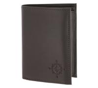 oxmox Leather Geldbörse RFID Schutz Leder 13 cm grau