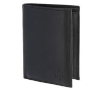 oxmox Leather Geldbörse RFID Schutz Leder 13 cm grau
