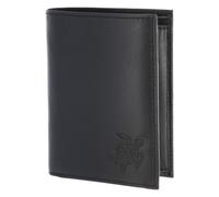oxmox Leather Geldbörse RFID Schutz Leder 13 cm schwarz