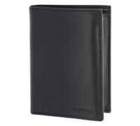 oxmox Leather Geldbörse RFID Schutz Leder 13 cm schwarz