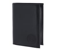 oxmox Leather RFID Protect Kombibörse Circle Bloom Embossed Black