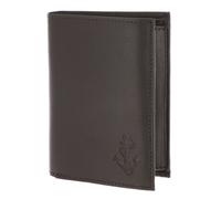 oxmox Leather RFID Protect Kombibörse Freedom Anchor Embossed Brown