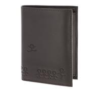 Oxmox Leder Geldbörse Leather RFID Protect Kombibörse Jumping Jack 2.0 Embossed Brown Dunkelbraun