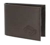 oxmox Leather RFID Protect Pocketbörse Crab 2.0 Embossed Brown