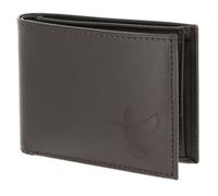 oxmox Leather RFID Protect Pocketbörse Freedom Pigeon Embossed Brown