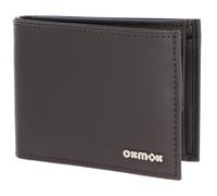 oxmox Leather RFID Protect Pocketbörse Pure 2.0 Metal Square Brown