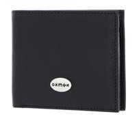 Oxmox RFID Querscheinbörse Leder - BLACK