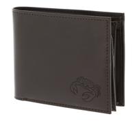oxmox Leather RFID Protect Querscheinbörse Crab 2.0 Embossed Brown