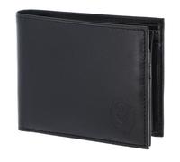 oxmox Leather RFID Protect Querscheinbörse Freedom Lion Embossed Black