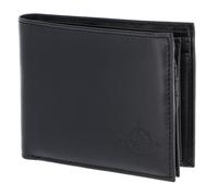 oxmox Leather RFID Protect Querscheinbörse Windrose 2.0 Embossed Black