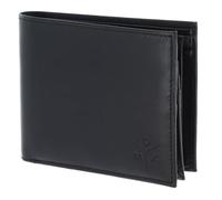 Oxmox Geldbörse Leder Leather Querscheinbörse Ox Embossed Black