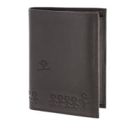 Oxmox Leder Geldbörse Leather RFID Protect Kombibörse Jumping Jack 2.0 Embossed Brown Dunkelbraun