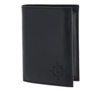 oxmox Leather RFID Protect Kombibörse Windrose 2.0 Embossed Black
