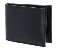Oxmox Leder Geldbörse Leather RFID Protect Pocketbörse Crab 2.0 Embossed Black schwarz