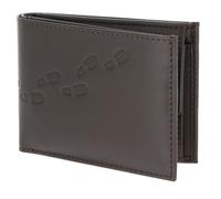 oxmox Leather RFID Protect Pocketbörse Footsteps 2.0 Embossed Brown