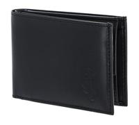 Oxmox Leder Geldbörse Leather RFID Protect Pocketbörse Freedom Anchor Embossed Black schwarz