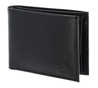 Oxmox Leder Geldbörse Leather RFID Protect Pocketbörse Freedom Pigeon Embossed Black schwarz