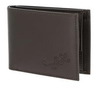oxmox Leather RFID Protect Pocketbörse Lizard 2.0 Embossed Brown