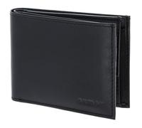 Oxmox Leder Geldbörse Leather RFID Protect Pocketbörse Pure 2.0 Embossed Black schwarz