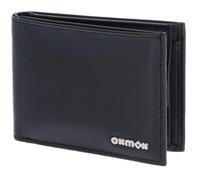 oxmox Leather RFID Protect Pocketbörse Pure 2.0 Metal Square Black