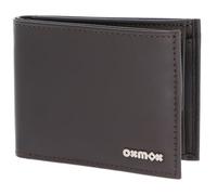 oxmox Leather RFID Protect Pocketbörse Pure 2.0 Metal Square Brown