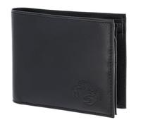 oxmox Leather RFID Protect Querscheinbörse Crab 2.0 Embossed Black