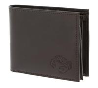 oxmox Leather RFID Protect Querscheinbörse Crab 2.0 Embossed Brown