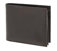 oxmox Leather RFID Protect Querscheinbörse Freedom Lion Embossed Brown
