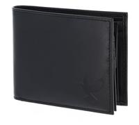 oxmox Leather RFID Protect Querscheinbörse Freedom Pigeon Embossed Black