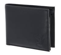 oxmox Leather RFID Protect Querscheinbörse Frog 2.0 Embossed Black