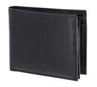 oxmox Leather RFID Protect Querscheinbörse Windrose 2.0 Embossed Black