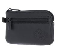 oxmox Leder Schlüsselmäppchen Leather Keyholder Crab 2.0 Embossed Black schwarz