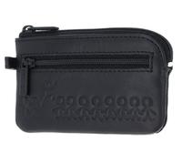 Oxmox Leder Schlüsselmäppchen Leather Keyholder Jumping Jack Embossed Black schwarz